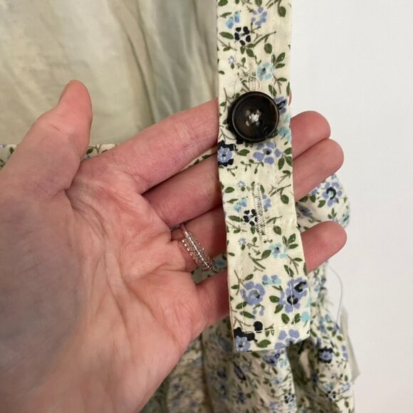 NEW NWT FREE PEOPLE Petunia Sleeveless Mini Dress Beige Floral Backless Small S - Picture 15 of 16